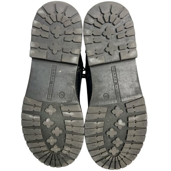 Black Ankle Boots with Striped Detail - Picture 7 of 7